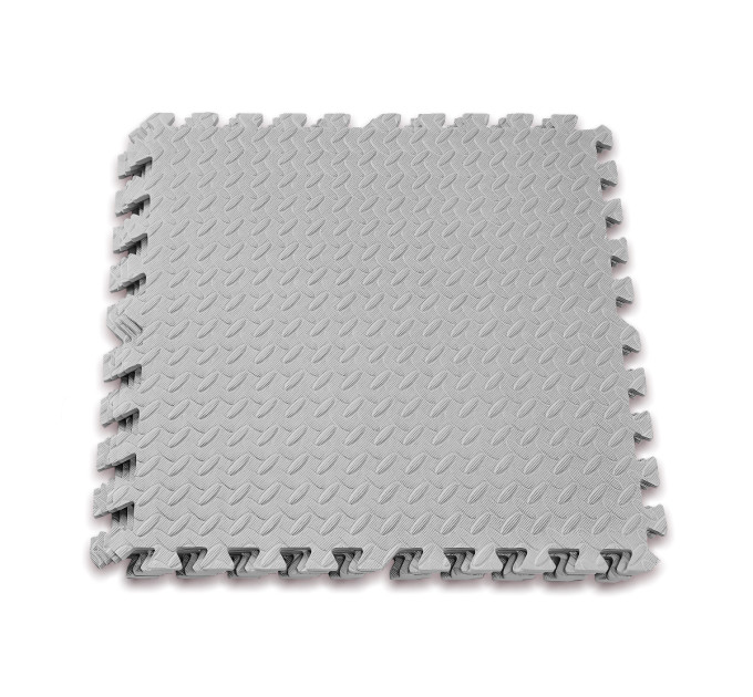 Татамі мат EasyFit SwallowTail 4 шт (60х60х1 см) пазл хвіст ластівки сірий Татамі мат EasyFit SwallowTail 4 шт (60х60х1 см) пазл хвіст ластівки сірий