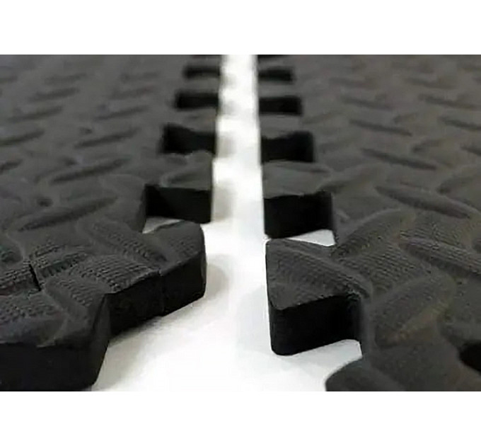 Татамі мат EasyFit SwallowTail 4 шт (60х60х1 см) пазл хвіст ластівки з бортиком