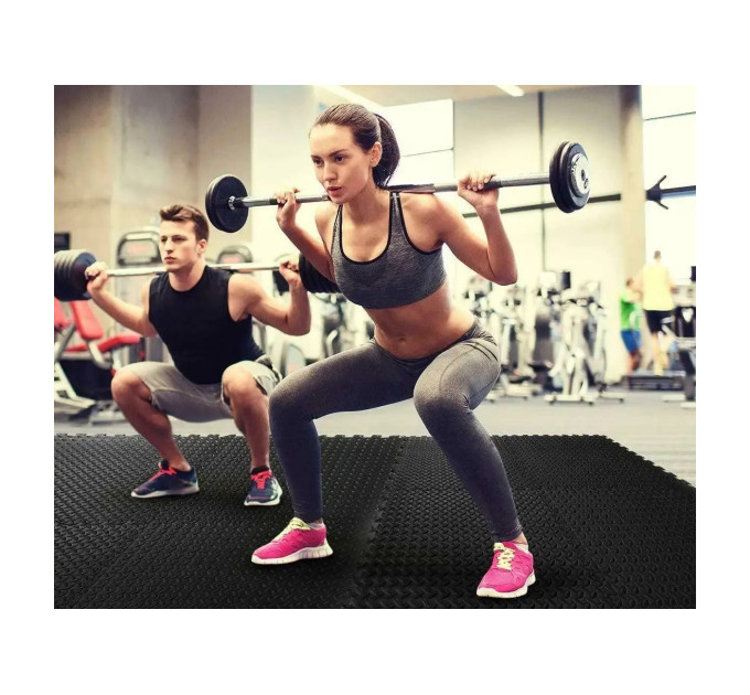 Татамі мат EasyFit SwallowTail 4 шт (60х60х1 см) пазл хвіст ластівки з бортиком