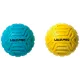 Набір мячиків для масажу MASSAGE BALL Блакитний Жовтий 6.8см (LP8507)
