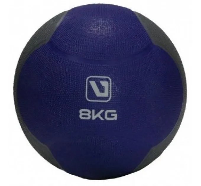 Медбол MEDICINE BALL синій, чорний 8кг-286мм LS3006F-8 Медбол MEDICINE BALL синій, чорний 8кг-286мм LS3006F-8