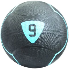 Медбол LivePro SOLID MEDICINE BALL чорний 9кг LP8110-9