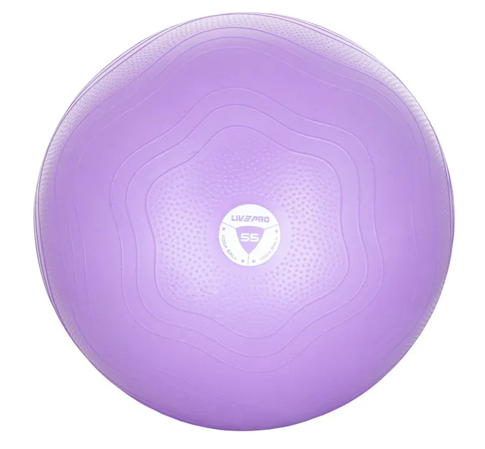 Фітбол зміцнений LivePro ANTI-BURST CORE-FIT EXERCISE BALL фіолетовий 55см LP8201-55