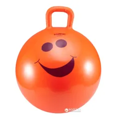 Фітбол дитячий з ручкою LiveUP Hopping ball помаранчевий 45см LS3220