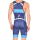 Трико борцівське Asics Wrestling Singlet Синій, Білий, Блакитний XS (157516-0050)