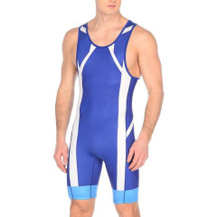 Трико борцівське Asics Wrestling Singlet Синій,Білий,Блакитний XS (157516-0043 XS)