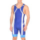 Трико борцівське Asics Wrestling Singlet Синій,Білий,Блакитний XS (157516-0043 XS)