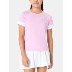 Дитяча Футболка Asics GIRLS TENNIS SS TOP Білий Рожевий 128-137 (2044A045-701 128-137)