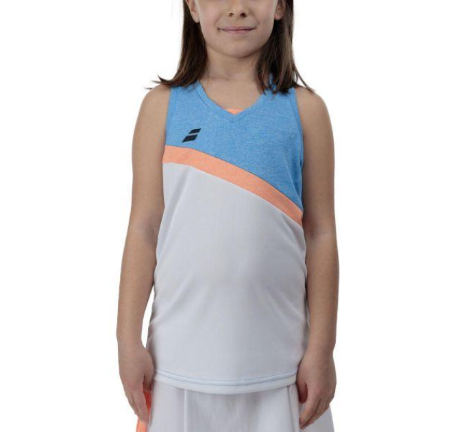 Майка дит. Babolat PLAY TANK TOP GIRL WHITE/BLITHE BLUE (12-14) 3GTF071-1095 12-14