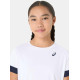 Дитяча Футболка Asics GIRLS TENNIS SS TOP Білий Темно-синій 122-128 (2044A045-101 122-128)