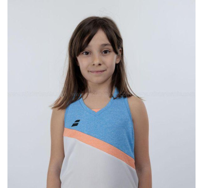 Майка дит. Babolat PLAY TANK TOP GIRL WHITE/BLITHE BLUE (6-8) 3GTF071-1095 6-8