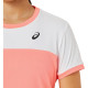 Дитяча Футболка Asics GIRLS TENNIS SS TOP Білий Кораловий 122-128 (2044A039-701 122-128)