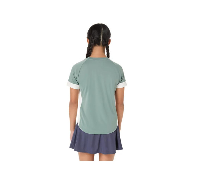 Футболка Asics GIRLS TENNIS SS TOP MONUMENT BLUE/CREAM XL 2044A045-400 XL