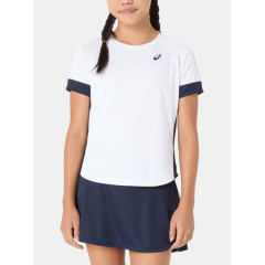 Дитяча Футболка Asics GIRLS TENNIS SS TOP Білий Темно-синій 137-147 (2044A045-101 137-147)