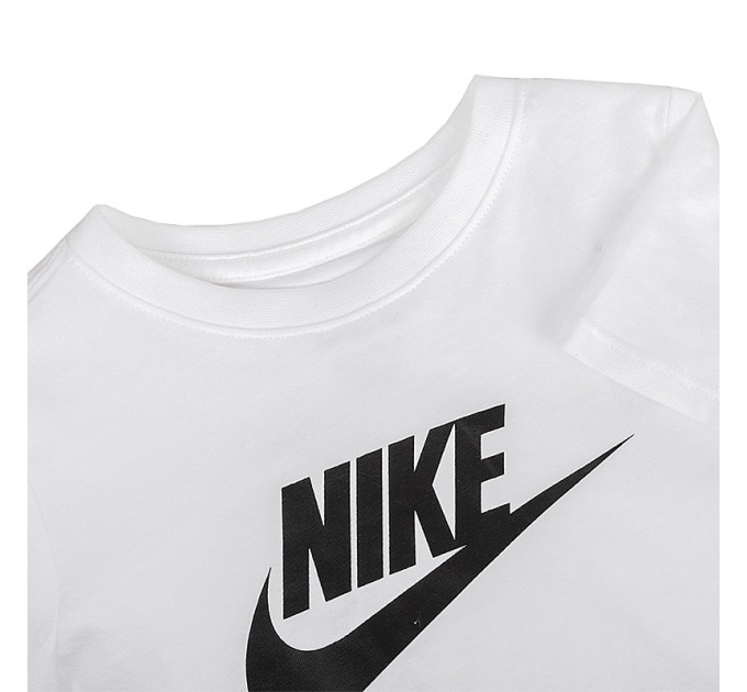Дитяча Футболка Nike G NSW TEE CROP FUTURA Білий 122-128 (7dDA6925-102 122-128)