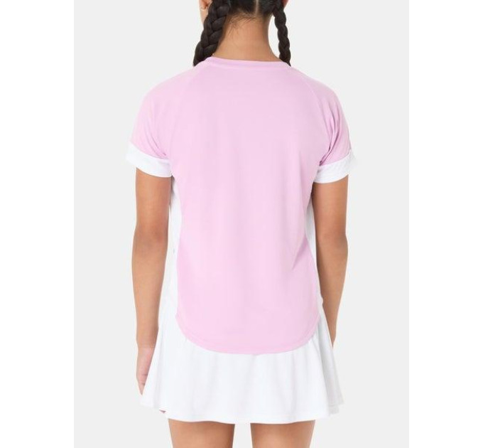 Дитяча Футболка Asics GIRLS TENNIS SS TOP Білий Рожевий 122-128 (2044A045-701 122-128)