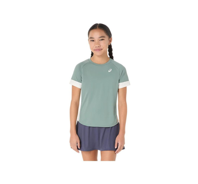 Футболка Asics GIRLS TENNIS SS TOP MONUMENT BLUE/CREAM (L) 2044A045-400 L