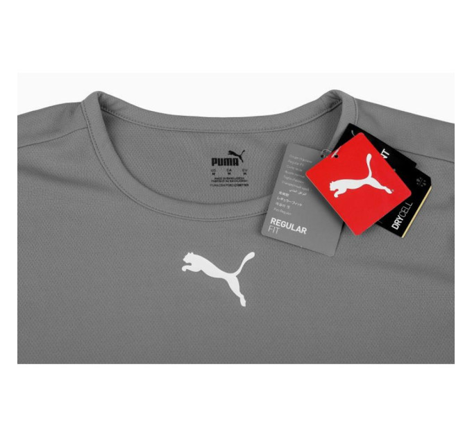 Футболка Puma teamRISE Jersey Jr сірий Діт 164 см 704938-13 164
