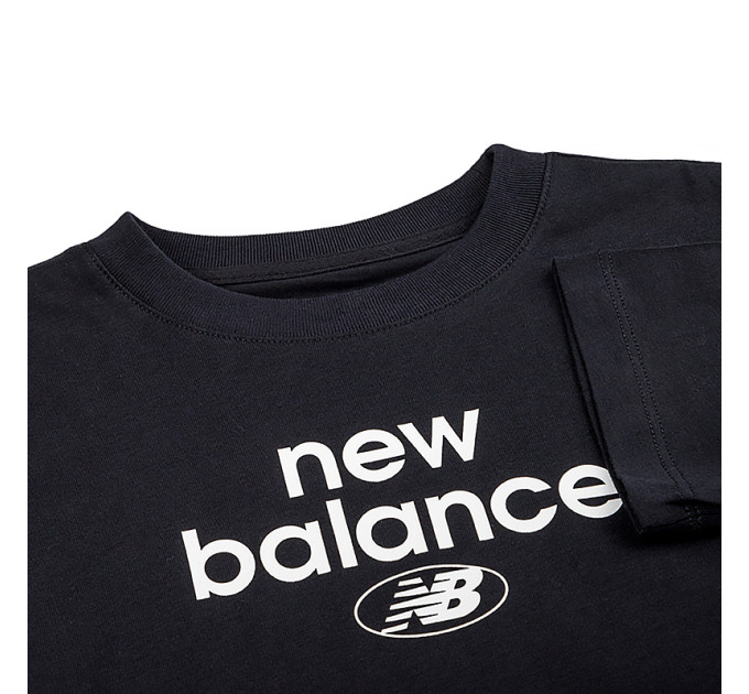 Дитяча Футболка New Balance Essentials Reimagined Arch. Чорний 137-147 (7dYT31507BK 137-147)