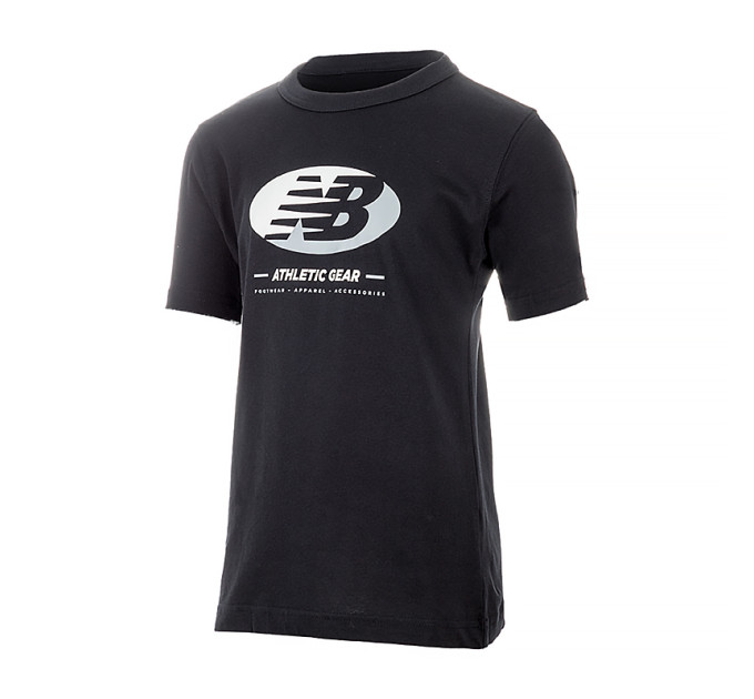 Дитяча Футболка New Balance Essentials Reimagined Graphic Чорний S (YT31517BK)