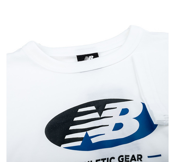 Дитяча Футболка New Balance Essentials Reimagined Graphic Білий 137-147 (7dYT31517WT 137-147)