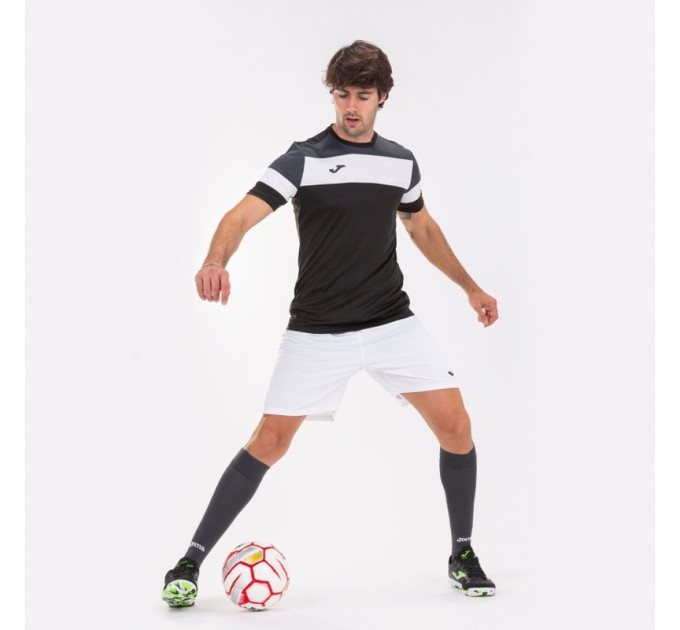 Дитяча Футболка Joma CREW IV Чорний 118-140 (101534.110 118-140)