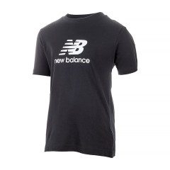 Дитяча Футболка New Balance Essentials Stacked Logo Jersey Чорний S (YT31541BK)