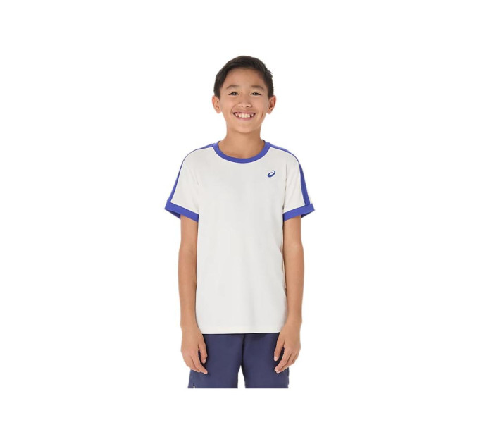 Футболка Asics BOYS TENNIS SS TOP CREAM/DARK COBALT (M) 2044A044-100 M Футболка Asics BOYS TENNIS SS TOP CREAM/DARK COBALT (M) 2044A044-100 M
