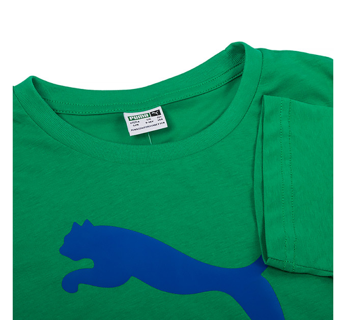 Дитяча Футболка Puma Classics Logo Tee Зелений 128 (53952636)
