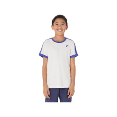 Футболка Asics BOYS TENNIS SS TOP CREAM/DARK COBALT (S) 2044A044-100 S