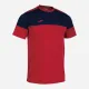 Футболка дитяча Joma CREW V Темно-синій Червоний 129-140 (103296.603)
