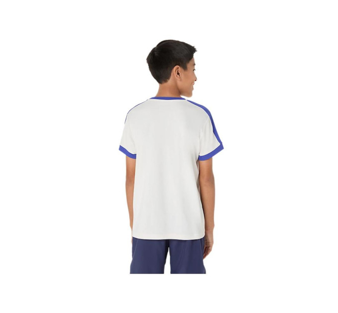Футболка Asics BOYS TENNIS SS TOP CREAM/DARK COBALT (XS) 2044A044-100 XS