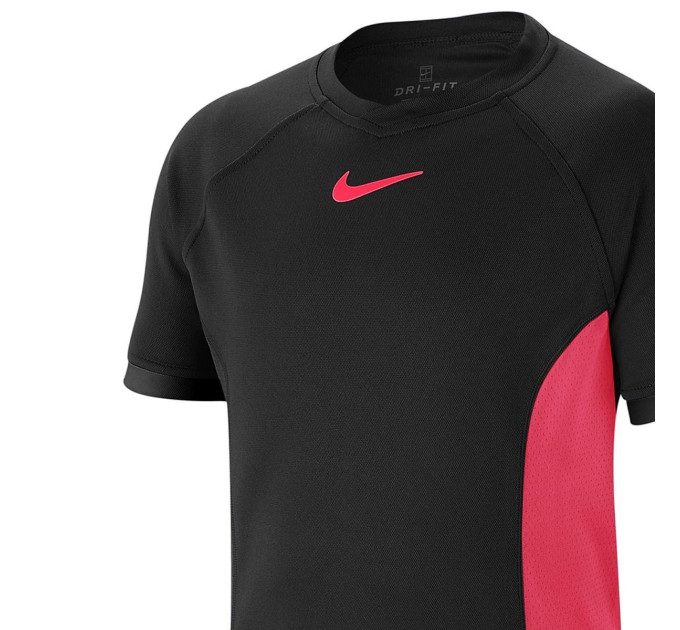 Дитяча Футболка Nike boy Dry SS top Чорний Рожевий 128-137 (CD6131-011 128-137)