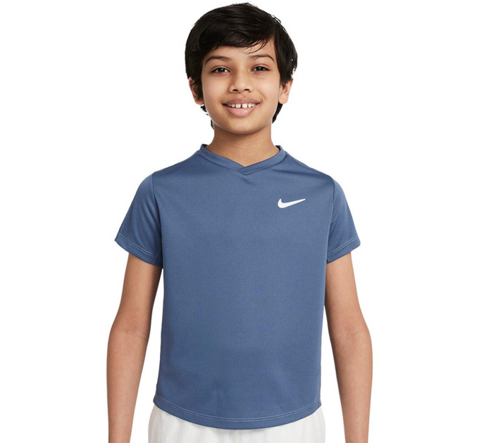 Дитяча Футболка Nike DF VICTORY SS TOP Темно-синій 137-147 (CV7565-493 137-147)