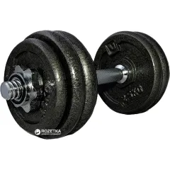 Гантель набірна LiveUP DUMBELL SET чорний 15кг 1шт. LS2311-15