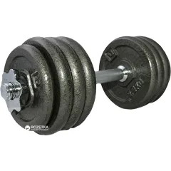 Гантель набірна LiveUP DUMBELL SET чорний 20кг 1шт. LS2311-20