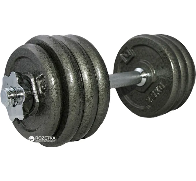 Гантель набірна LiveUP DUMBELL SET чорний 20кг 1шт. LS2311-20 Гантель набірна LiveUP DUMBELL SET чорний 20кг 1шт. LS2311-20