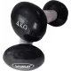 Гантелі вінілові пара LiveUP Vinyl Dumbbell Egg Head чорний 2х4кг LS2001-4