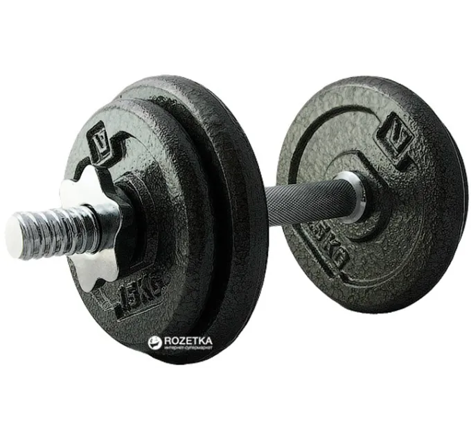 Гантель набірна LiveUP DUMBELL SET чорний 10кг 1шт. LS2311-10 Гантель набірна LiveUP DUMBELL SET чорний 10кг 1шт. LS2311-10