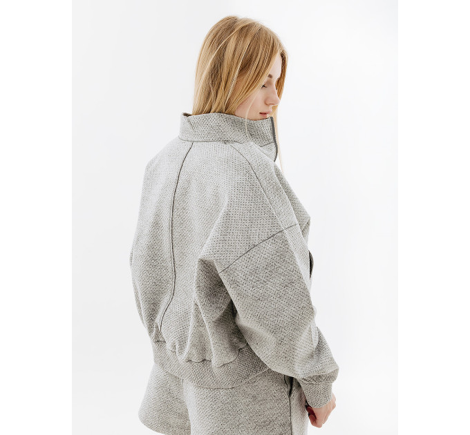 Жіночий Реглан Nike W NSW TP TFADV QZ NKFWD Сірий S (7dDQ6999-077 S)