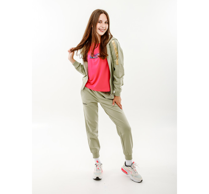Жіночий Костюм AUSTRALIAN GOLD TAPE ELASTIC FLEECE TRACKSUIT Бежевий XL (7dLSDTU0073-515 XL)