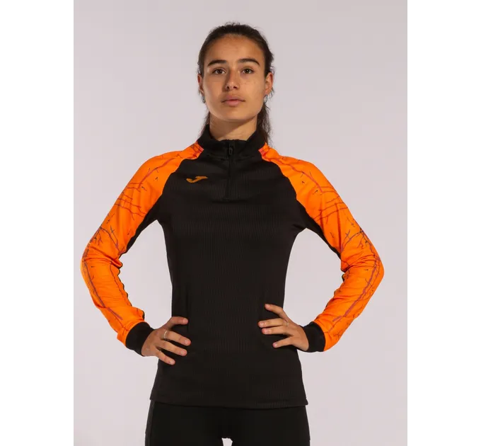 Жіноча спортивна кофта Joma Elite IX Чорний, Помаранчевий M (901649.108)