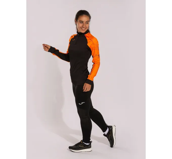 Жіноча спортивна кофта Joma Elite IX Чорний, Помаранчевий M (901649.108)