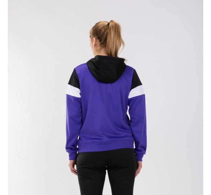 Жіноча спортивна кофта Joma CREW IV HOODIE JACKET фіолетовий,чорний XS 901041.551 XS