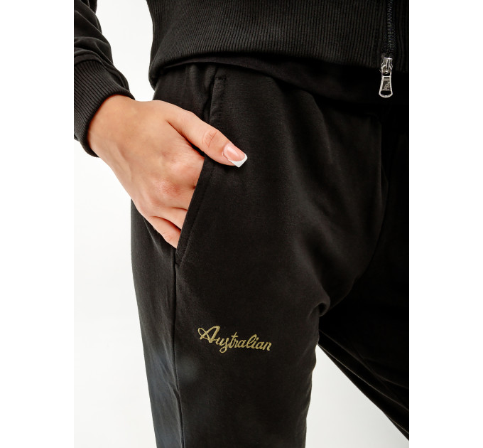 Жіночий Костюм AUSTRALIAN GOLD TAPE ELASTIC FLEECE TRACKSUIT Чорний XL (7dLSDTU0073-003 XL)