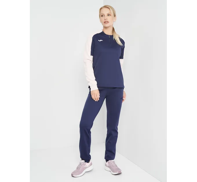 Жіноча спортивна кофта Joma Eco Championship Темно-синій, Рожевий M (901692.335)