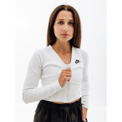 Жіноча Кофта Nike W NSW LS TOP RIB SW Білий L (7dFJ5220-121 L)