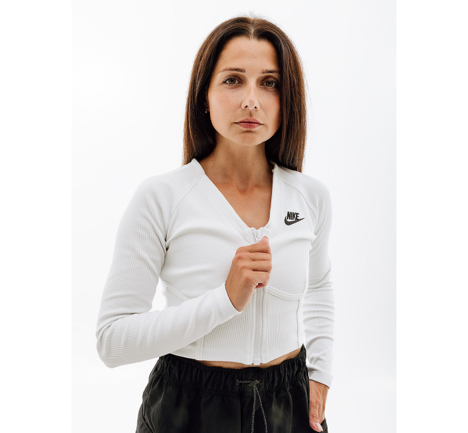 Жіноча Кофта Nike W NSW LS TOP RIB SW Білий L (7dFJ5220-121 L) Жіноча Кофта Nike W NSW LS TOP RIB SW Білий L (7dFJ5220-121 L)