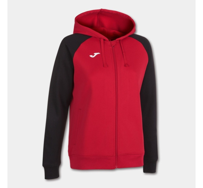 Жіноча спортивна кофта Joma ACADEMY IV ZIP-UP HOODIE червоний,чорний S 901336.601 S