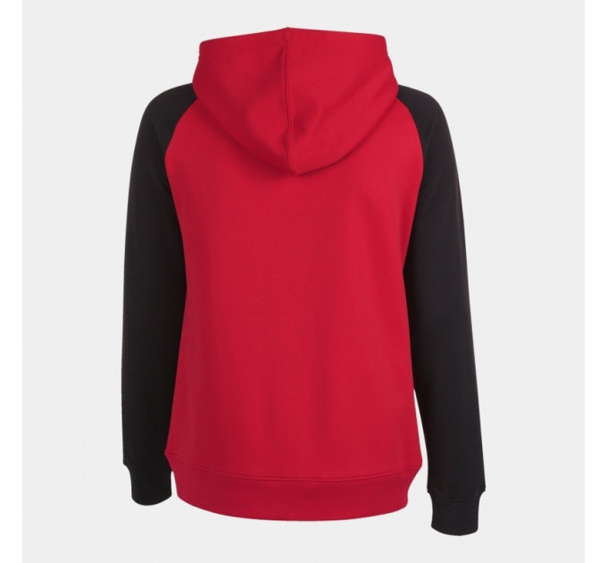 Жіноча спортивна кофта Joma ACADEMY IV ZIP-UP HOODIE червоний,чорний S 901336.601 S
